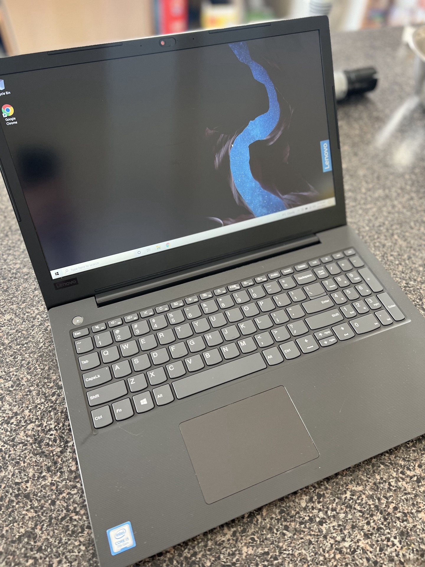 A freshly restored Lenovo laptop running Windows